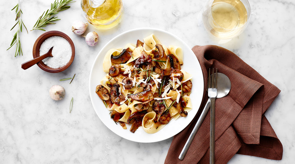 Pappardelle Pasta with Mushroom and Herb Sauce *Vegan/Gluten Free