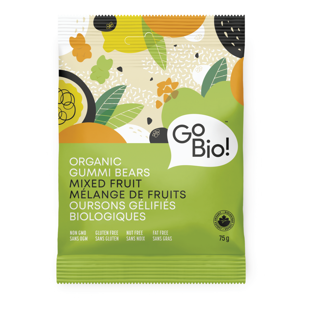 GoBio! Organic Gummy Bears – Mixed Fruit