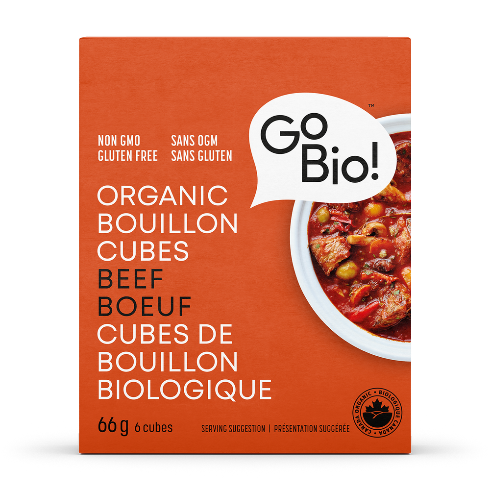 
                  
                    Cubes de bouillon de bœuf biologique GoBio! 
                  
                