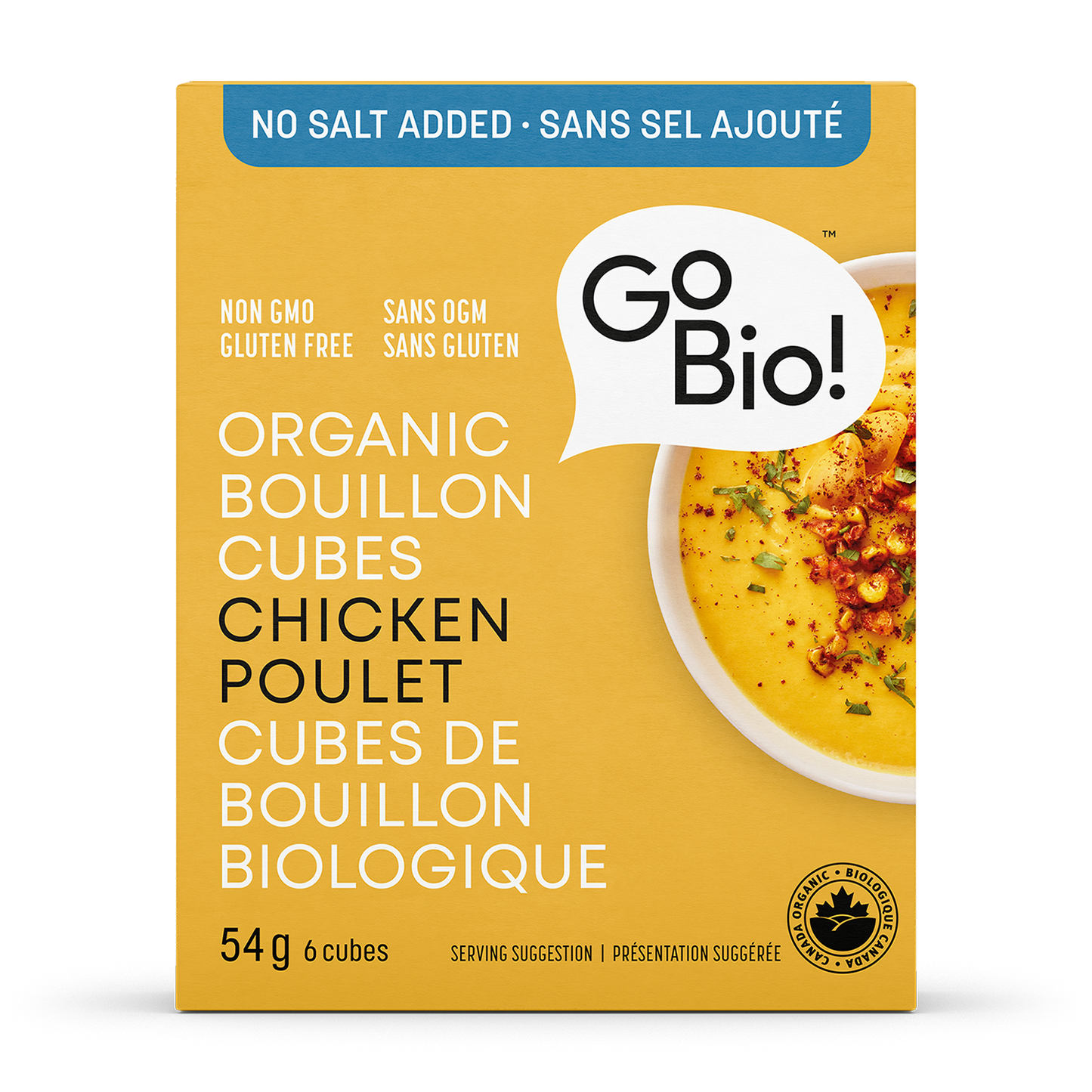 
                  
                    GoBio! Organic Chicken, No Salt Added, Bouillon Cubes
                  
                