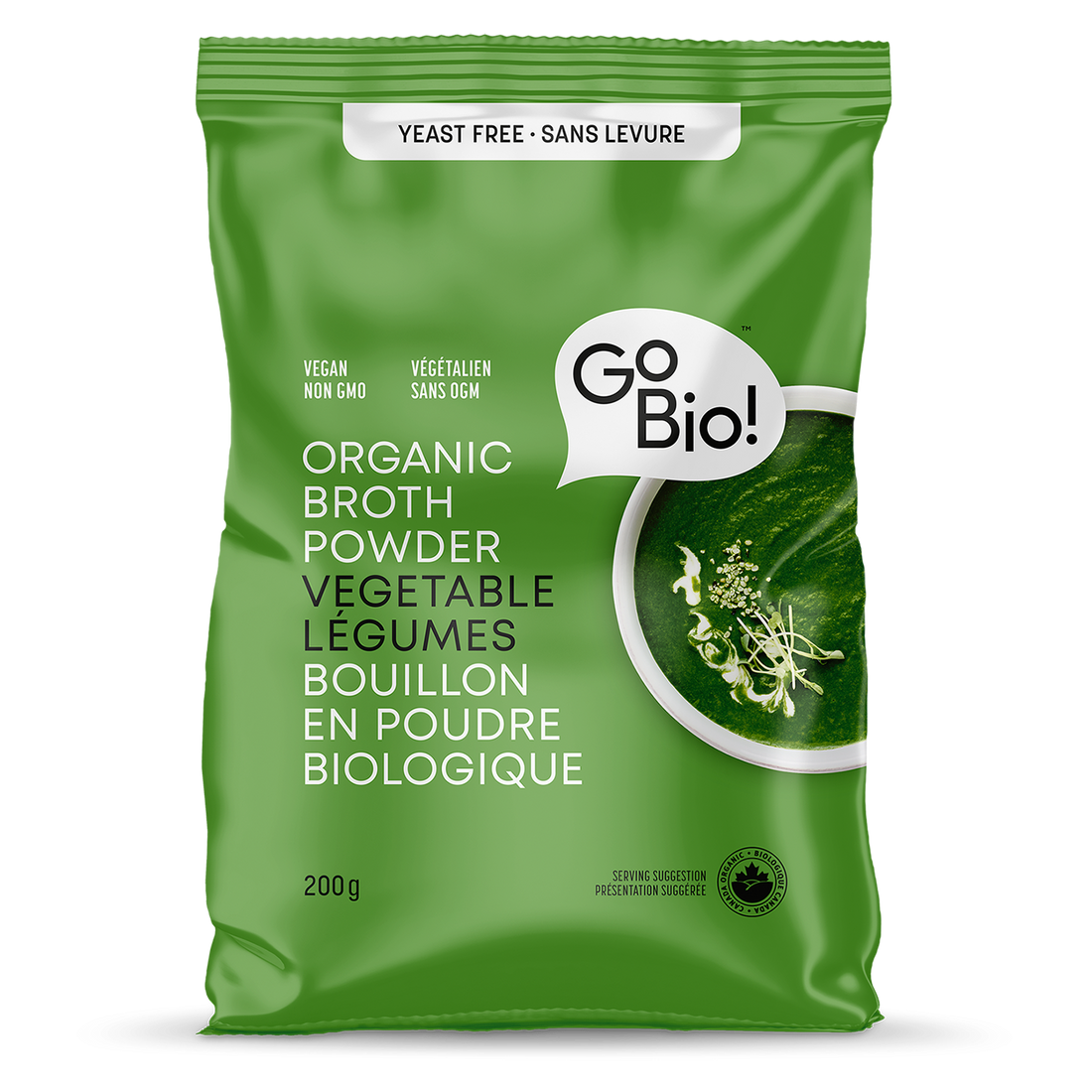 Organic Yeastless Vegetable Broth Powder GoBio! Organics